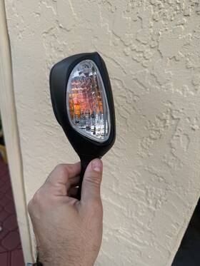 005018 Denso Oem Toyota Motorcycle Mirror With Integrated Turn Signal Left Side