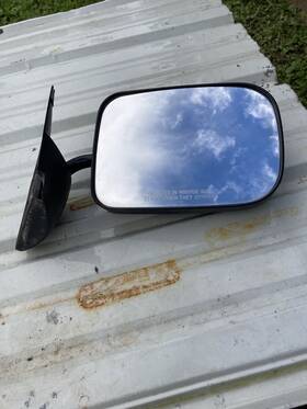 82-05500 Dodge Truck Oem 1994-1997 Ram 1500 2500 Passenger Side Door Mirror Black Manual Right