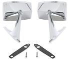 F676801x2 Up Ford Fairlane Falcon Mustang Exterior Door Mirrors Pair Show