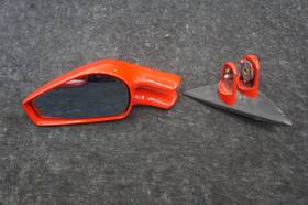 68736210 Ferrari 011017 Left Driver Door Mirror Red Oem F430 2004-2009 Note