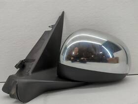 128-64626b Fiat 2014 500 Driver Left Side View Power Door Mirror Chrome Kj48n