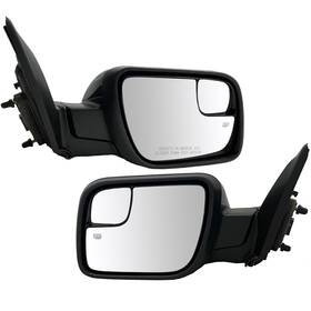 Fla8439260ma Flatroad Power Mirror For 2004-2008 Ford F-150 Driver Side Manual Fold Black Textured