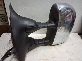 00717 Ford 02 03 04 05 06 07 F250 F350 Left Drivers Chrome Heated Door Mirror Dual Ar