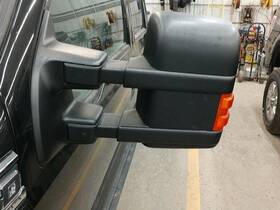 128-04288l Ford Oem Side View Door Mirror For F250sd Pickup Left Blk-text Pwr Heat Turn