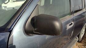 Ford 1l2z17683baa 2002-2005 Explorer Driver Left Power Side Mirror Door Mounted Oem Blue Ld