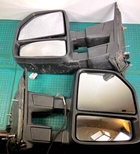 4c3z17683earm Ford Super Duty Tow Mirrors Pair Power Heated Signal 2011-16 See Description