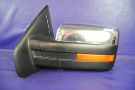 9l34-17683-ga Ford 09-11 F150 F-150 Power Door Mirror Heat Memory Signal Driver Left Chrome