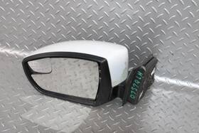 F1eb-17683-ce54wf Ford 15-18 Focus Oxford White Lh Driver Side Door Mirror Integrated Turn Signal Oem