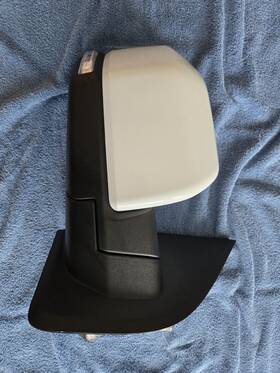 Jl34-17682-me54wf Ford 2018-20 F150 Right Passenger Mirror Oem Blind Spot Power Fold Oxford White