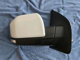 Jl34-17683-ma54wf Ford 2018-20 F150 Right Passenger Mirror Oem Blind Spot Power Fold Oxford White