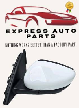 Lj6b17683dc Ford 2020-22022 Escape Left Driver Side View Door Mirror With Blind Spot White Oem