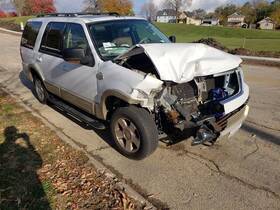 128-00726bl Ford Truck Driver Side View Mirror Power Approach Lamp Fits 05-06 Expedition 1196096