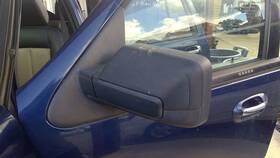 128-00923bl Ford Truck Driver Side View Mirror Power Smooth Painted Fits 07-08 Expedition
