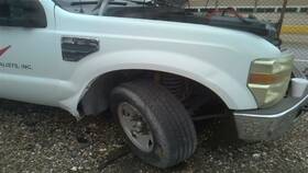 128-01501l Ford Truck Driver Side View Mirror Manual Dual Arms Fits 08-12 F250sd Pickup 984814