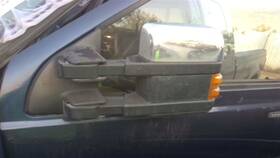 128-04322bl Ford Truck Driver Side View Mirror Power Dual Arms Lamps Fits 08 F250sd Pickup