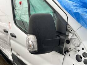 128-12496r Ford Truck Passenger Side View Mirror Medium Roof Single Arm Fits 20-23 Transit 150 219158