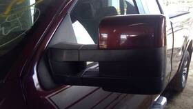 9l3z17683ac Ford Truck Burgundy Driver Side View Mirror Manual Dual Arms Fits 07-14 F150 Pickup