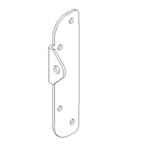 2257850000 Freightliner Door Mirror Bracket Left Side Steel Gloss Black