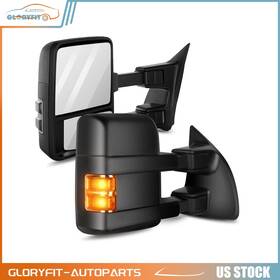 Go050sg381f1688 Gloryfit-autoparts Tow Mirrors For 03-07 Ford F250 F350 F450 F550 Superduty Truck Smoke Turn Signal