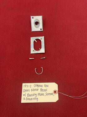 31362 Gm 1971-2 Original Oldsmobile Cutlass And 442 Sport Mirror Bezel Set-up