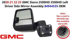84944535 Gm 2020 21 22 23 Gmc Sierra 2500hd 3500hd Left Driver Side Mirror Assembly
