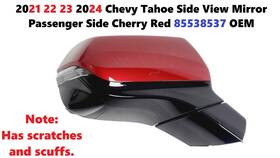 85538537 Gm 2021 22 23 2024 Chevy Tahoe Side View Mirror Passenger Cherry Red