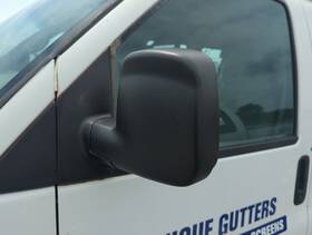 128-02992 Gmc 2003-2019 Savana 2500 Driver Left Side View Power Door Mirror Black Wjsip
