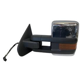 128-04765 Gmc 2015-2016 Sierra 2500 Left Driver Door Mirror Power With Signals Wide Load Oem