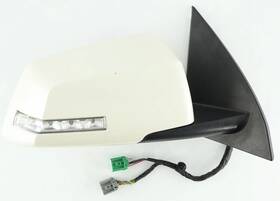 22825414 Gmc 13 - 17 Acadia Traverse Power Fold Passenger Mirror Blind Spot White Diamond