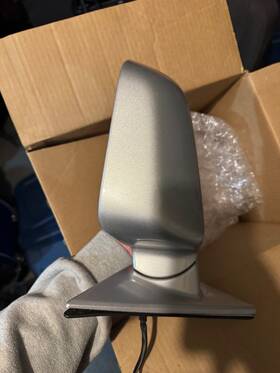 128-53139 Honda 2000-2002 Accord Driver Left Side View Power Door Mirror Silver Oem