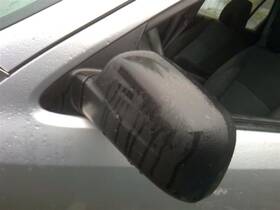 128-53151al Honda Driver Side View Mirror Power Non-heated Moulded Black Fits 02-06 Cr-v 26374019