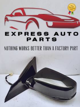 76250t3la52 Honda 13-16 Accord Coupe Left Driver Side Door Mirror Crystal Black
