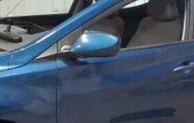 128-64697cl Hyundai 2015-2016 Elantra Sedan Blue Driver Lh Power Side Door Mirror Oem Lkq