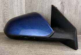 128.hy1q17 Hyundai 2017 Sonata Rh Passenger Side Blue Door Mirror 5 Wire Oem