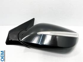 87610-4z040 Hyundai 2017-2018 Santa Fe Left Driver Side View Door Mirror With Signal Black Oem