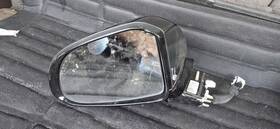 87610-s2050pr3 Hyundai 2019 Santa Fe Driver Side View Power Door Mirror Red W Camra Blind Spot