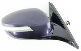 87620-3mdn0pue Hyundai 09 - 14 Genesis Sedan Power Fold Passenger Mirror Heated Twilight Blue