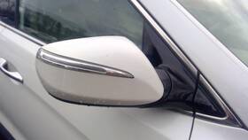 876204z040 Hyundai Used Right Door Mirror Fits 2017 Santa Fe Electric With Turn Signal Heated