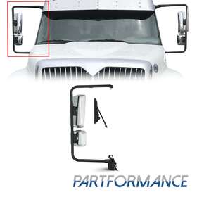1kpit1214014 Karpal Passenger Right Side Chrome Door Mirror For 2002-2018 International 4300 4200