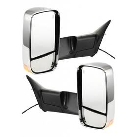 Plx-m0-334-5419l3ech1-cl360a6 Karparts360 For Ram 3500 Door Mirror 2011 Pair Driver And Passenger Side Chrome Heated