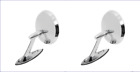 Kc3005 X 2 Kns Chevrolet Mirrors Pair Chrome Plated Stainless Steel Head Rh