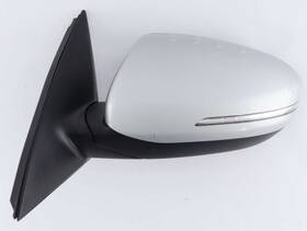 23373 Kia 14 - 15 Optima Heated Left Driver Side Mirror With Turn Signal Bright Silver