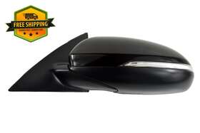 87610-d5050 Kia 2016-2019 Optima Driver Side Left Door Black Mirror With Blind Spot Oem