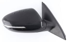 87620-4c010e8 Kia 11 - 13 Optima Heated Passenger Side View Mirror Turn Signal Ebony Black 87620-4c010e8 Kia 11 - 13 Optima Heated Passenger Side View Mirror Turn Signal Ebony Black