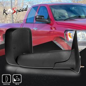 Ko54980s Ko Speed Open Box Right Side Manual Flip Up Towing Mirror For 02-09 Dodge Ram 1500-3500