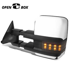 Kos-twm031t999chsml Ko Speed Open Box For 88-02 C/k Chrome Powered Smoked Led Signal Tow Towing Mirror