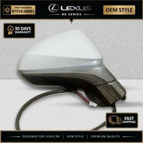 Lexus 8791048882 2016-2022 Rx350 Rx450h Right Side Door Mirror With Blind Spot Oem Quality