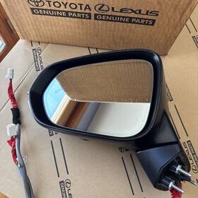 87940-0e261 Lexus 2016-20 Rx Left Side Mirror Assy Blind Dim Heat Fold Camera Oem Caviar Blk
