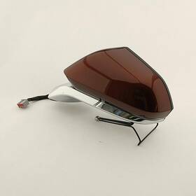 128-04637l Lincoln Oem Side View Door Mirror For Mkz Left Red Chrm Pwr Heat Turn Fld