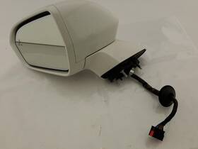 128-04864l Lincoln Oem Side View Door Mirror For Mkx Left Wht Pwr Heat Turn Bsa W-cam